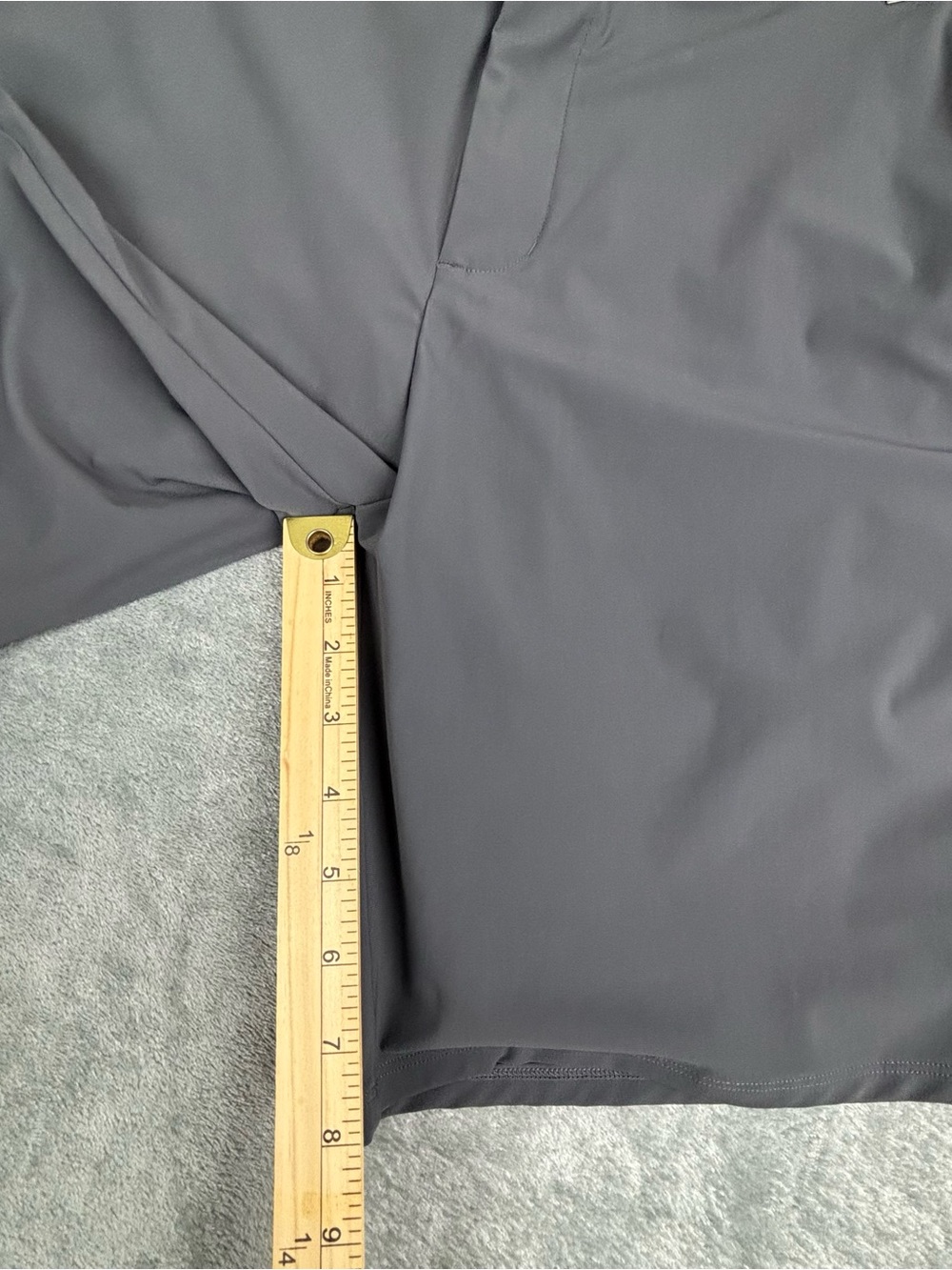 Vuori Fleet Short Mens Large Gray Stretch Performance Wicking Drawstring V386 - Picture 12 of 13